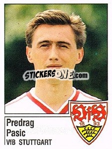 Cromo Predrag Pasic - German Football Bundesliga 1986-1987 - Panini