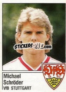 Cromo Michael Schröder - German Football Bundesliga 1986-1987 - Panini
