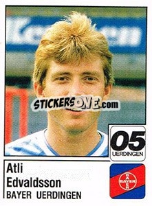 Sticker Atli Edvaldsson - German Football Bundesliga 1986-1987 - Panini