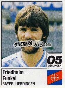 Cromo Friedhelm Funkel - German Football Bundesliga 1986-1987 - Panini