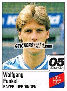 Sticker Wolfgang Funkel - German Football Bundesliga 1986-1987 - Panini