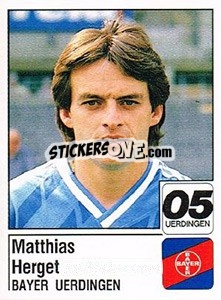Figurina Matthias Herget - German Football Bundesliga 1986-1987 - Panini
