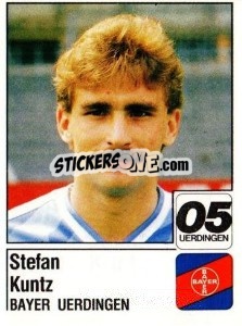 Sticker Stefan Kuntz - German Football Bundesliga 1986-1987 - Panini