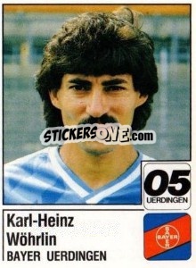 Sticker Karl-heiz Wöhrlin - German Football Bundesliga 1986-1987 - Panini