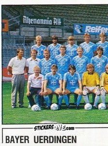 Figurina Mannschaftsbild - German Football Bundesliga 1986-1987 - Panini