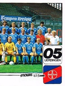 Cromo Mannschaftsbild - German Football Bundesliga 1986-1987 - Panini