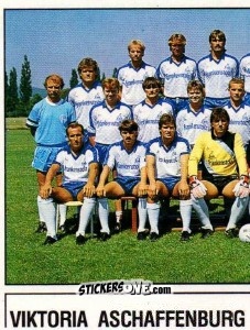 Figurina Mannschaftsbild Viktoria Aschaffenburg - German Football Bundesliga 1986-1987 - Panini