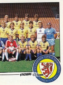 Figurina Mannschaftsbild Eintracht Braunschweig - German Football Bundesliga 1986-1987 - Panini