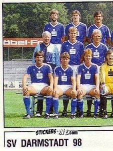 Figurina Mannschaftsbild SV Darmstadt 98 - German Football Bundesliga 1986-1987 - Panini