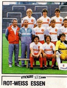 Sticker Mannschaftsbild Rot-weiss Essen - German Football Bundesliga 1986-1987 - Panini