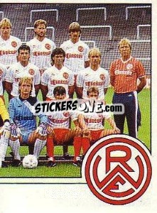 Cromo Mannschaftsbild Rot-Weiss Essen - German Football Bundesliga 1986-1987 - Panini