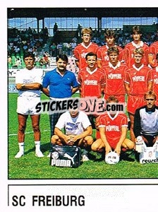 Figurina Mannschaftsbild SC Freiburg - German Football Bundesliga 1986-1987 - Panini