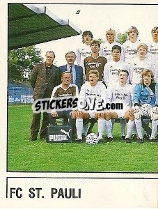 Sticker Mannschaftsbild FC ST.Pauli - German Football Bundesliga 1986-1987 n. 339 - Panini