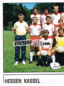Figurina Mannschaftsbild Hessen Kassel - German Football Bundesliga 1986-1987 - Panini