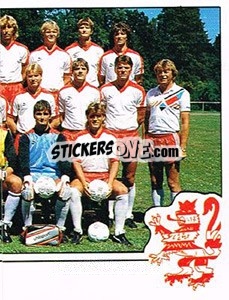Sticker Mannschaftsbild Hessen Kassel - German Football Bundesliga 1986-1987 - Panini