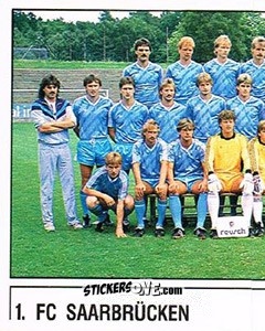 Figurina Mannschaftsbild 1.FC Saarbrücken - German Football Bundesliga 1986-1987 - Panini