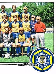 Figurina Mannschaftsbild Union Solingen - German Football Bundesliga 1986-1987 - Panini