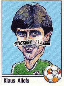 Sticker Klaus Allofs - German Football Bundesliga 1986-1987 - Panini