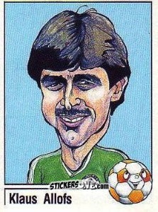 Sticker Klaus Allofs - German Football Bundesliga 1986-1987 - Panini