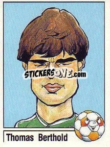 Sticker Thomas Berthold - German Football Bundesliga 1986-1987 - Panini
