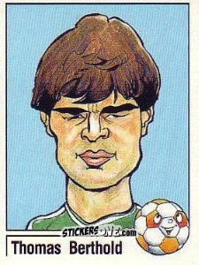 Sticker Thomas Berthold - German Football Bundesliga 1986-1987 n. 367 - Panini