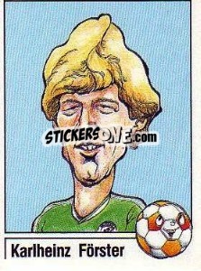 Sticker Karlheinz Förster - German Football Bundesliga 1986-1987 - Panini