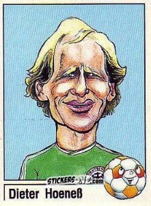 Sticker Dieter Hoeneß - German Football Bundesliga 1986-1987 - Panini