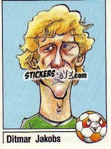 Sticker Ditmar Jakobs - German Football Bundesliga 1986-1987 - Panini