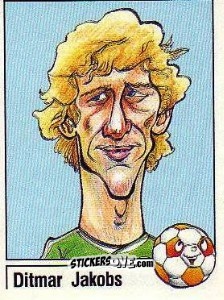 Sticker Ditmar Jakobs - German Football Bundesliga 1986-1987 - Panini