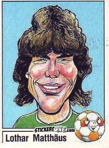 Cromo Lothar Matthäus - German Football Bundesliga 1986-1987 - Panini