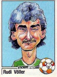 Sticker Rudi Völler - German Football Bundesliga 1986-1987 n. 381 - Panini