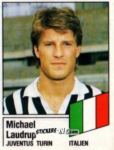 Sticker Michael Laudrup - German Football Bundesliga 1986-1987 n. 383 - Panini