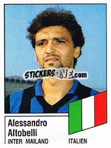 Cromo Alessandro Altobelli - German Football Bundesliga 1986-1987 - Panini