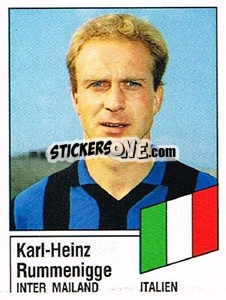 Cromo Karl-Heinz Rummenigge - German Football Bundesliga 1986-1987 - Panini