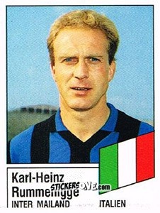 Sticker Karl-Heinz Rummenigge - German Football Bundesliga 1986-1987 n. 387 - Panini