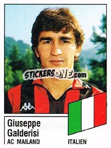 Cromo Giuseppe Galderisi - German Football Bundesliga 1986-1987 - Panini