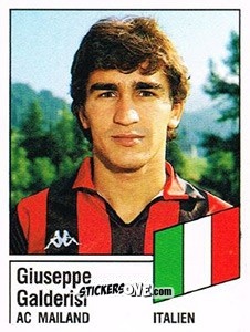 Sticker Giuseppe Galderisi - German Football Bundesliga 1986-1987 - Panini