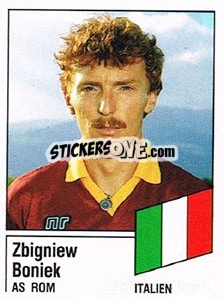 Sticker Zbigniew Boniek - German Football Bundesliga 1986-1987 - Panini