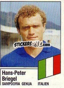 Sticker Hans-Peter Briegel - German Football Bundesliga 1986-1987 - Panini
