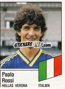 Sticker Paolo Rossi - German Football Bundesliga 1986-1987 - Panini