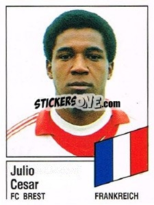 Cromo Julio Cesar - German Football Bundesliga 1986-1987 - Panini