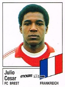 Cromo Julio Cesar - German Football Bundesliga 1986-1987 - Panini