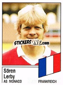 Figurina Sören Lerby - German Football Bundesliga 1986-1987 - Panini