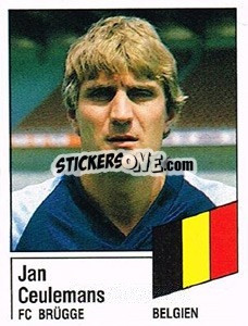 Cromo Jan Ceulemans - German Football Bundesliga 1986-1987 - Panini