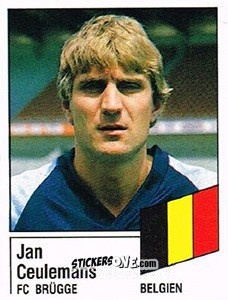 Cromo Jan Ceulemans - German Football Bundesliga 1986-1987 - Panini