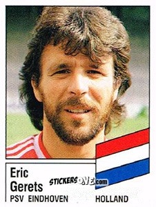 Cromo Eric Gerets - German Football Bundesliga 1986-1987 - Panini