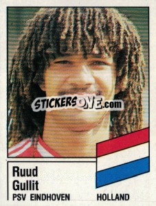 Cromo Ruud Gullit - German Football Bundesliga 1986-1987 - Panini