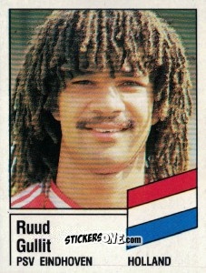 Sticker Ruud Gullit - German Football Bundesliga 1986-1987 - Panini