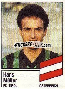 Cromo Hans Müller - German Football Bundesliga 1986-1987 - Panini
