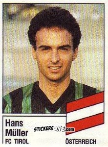 Figurina Hans Müller - German Football Bundesliga 1986-1987 - Panini